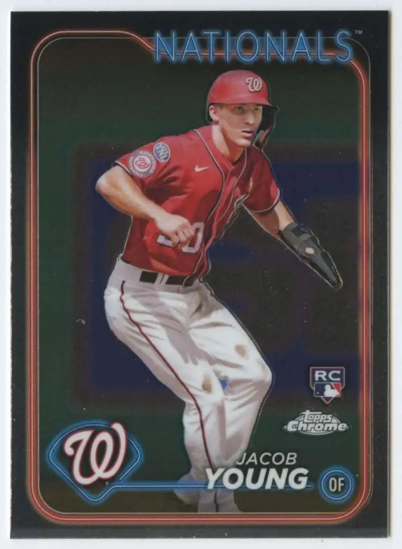 2024 Topps Chrome #264 Jacob Young NM-MT RC Rookie Washington Nationals Baseball Card