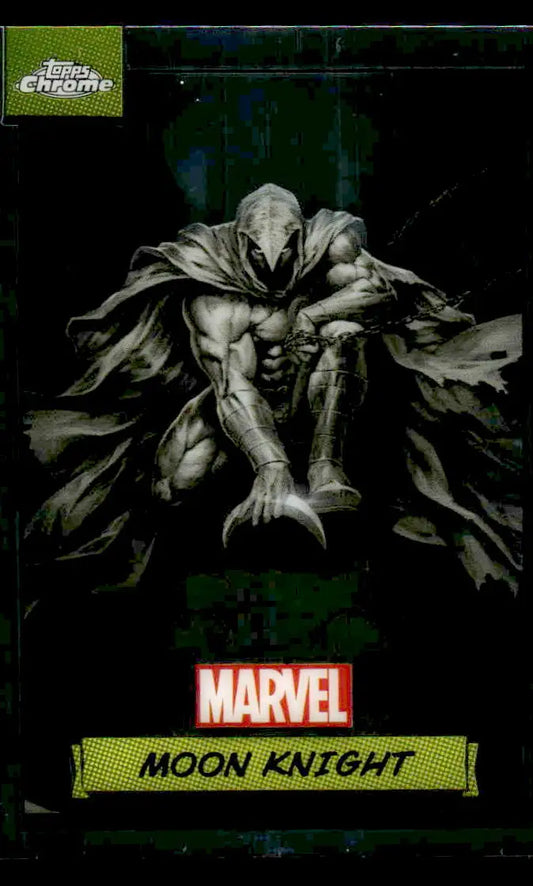 2024 Topps Chrome Marvel #31 Moon Knight trading card featuring detailed artwork