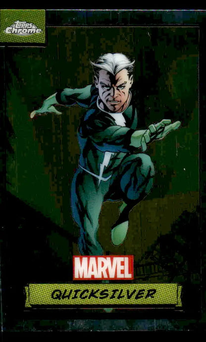 Quicksilver Marvel trading card from 2024 Topps Chrome Marvel series #34 collectible