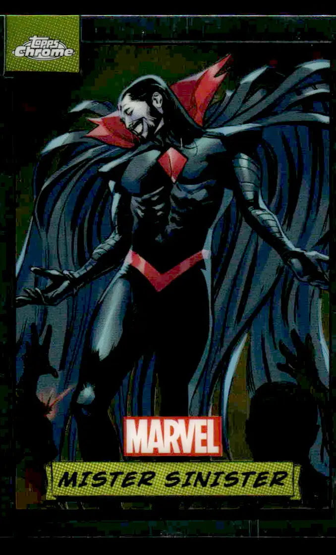 Mister Sinister comic card from 2024 Topps Chrome Marvel #68 collectible series