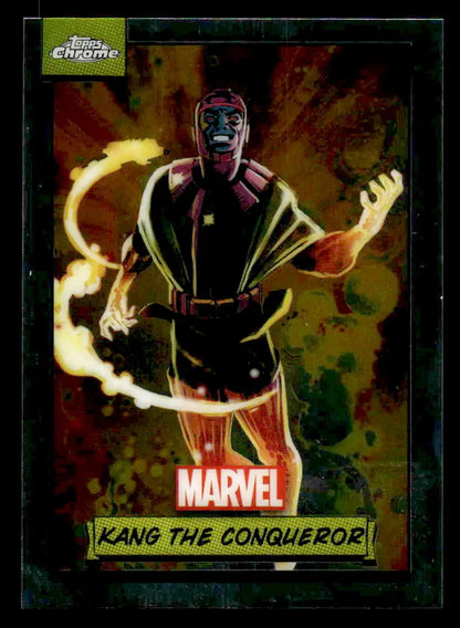 Kang the Conqueror trading card from 2024 Topps Chrome Marvel series