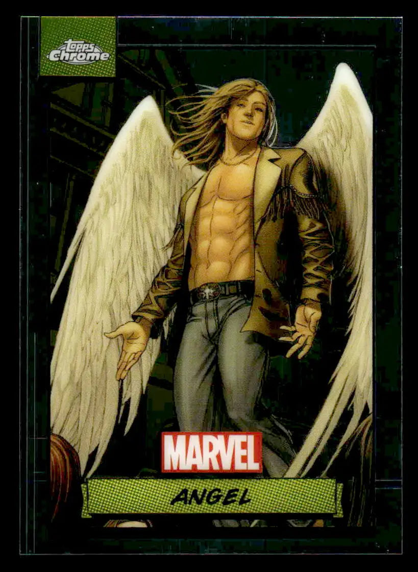 2024 Topps Chrome Marvel #93 Angel trading card showcasing the iconic superhero