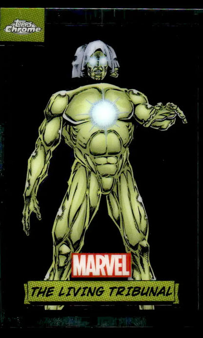 2024 Topps Chrome Marvel #99 The Living Tribunal trading card featuring stunning artwork