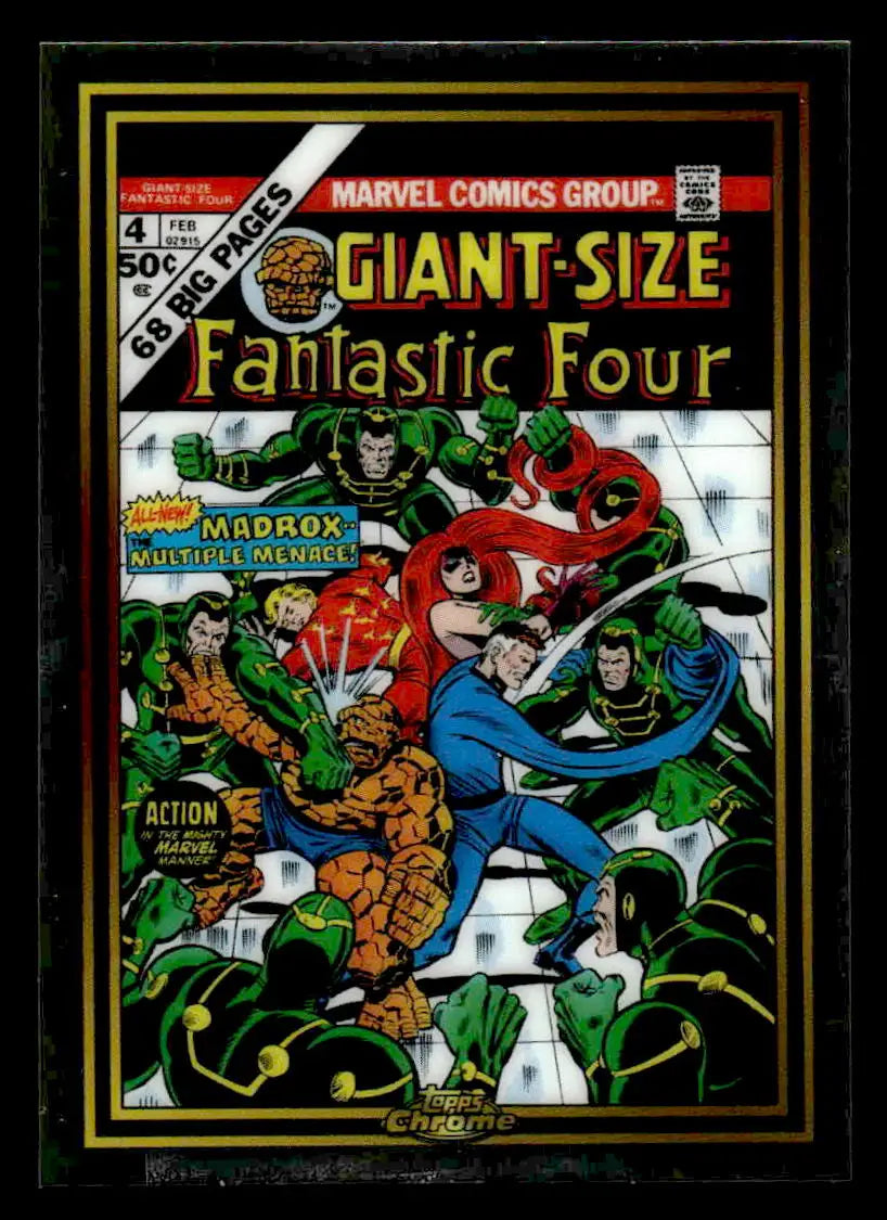 Giant-Size Fantastic Four #4 comic book from 2024 Topps Chrome Marvel collection