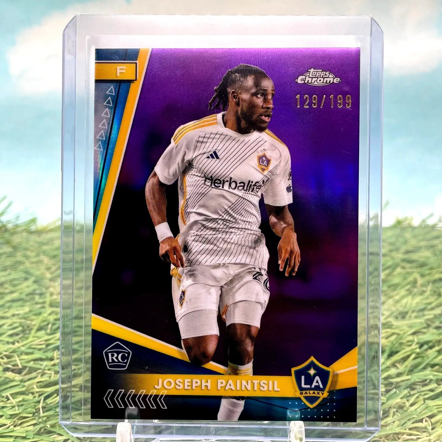 Joseph Paintsil Topps Chrome MLS purple soccer card LA Galaxy #43 #/199