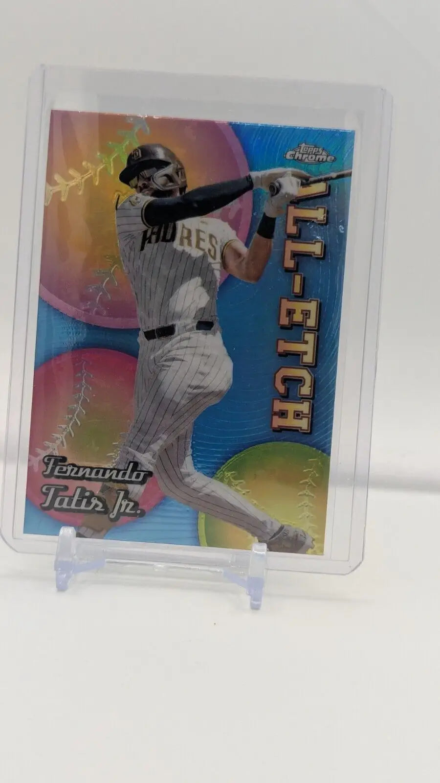 Fernando Tatis Jr. baseball card from 2024 Topps Chrome Update All-Etch #CAUE-7 SD Padres