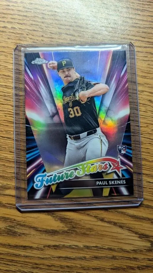 Paul Skenes baseball card from 2024 Topps Chrome Update Series Future Stars FSU-17