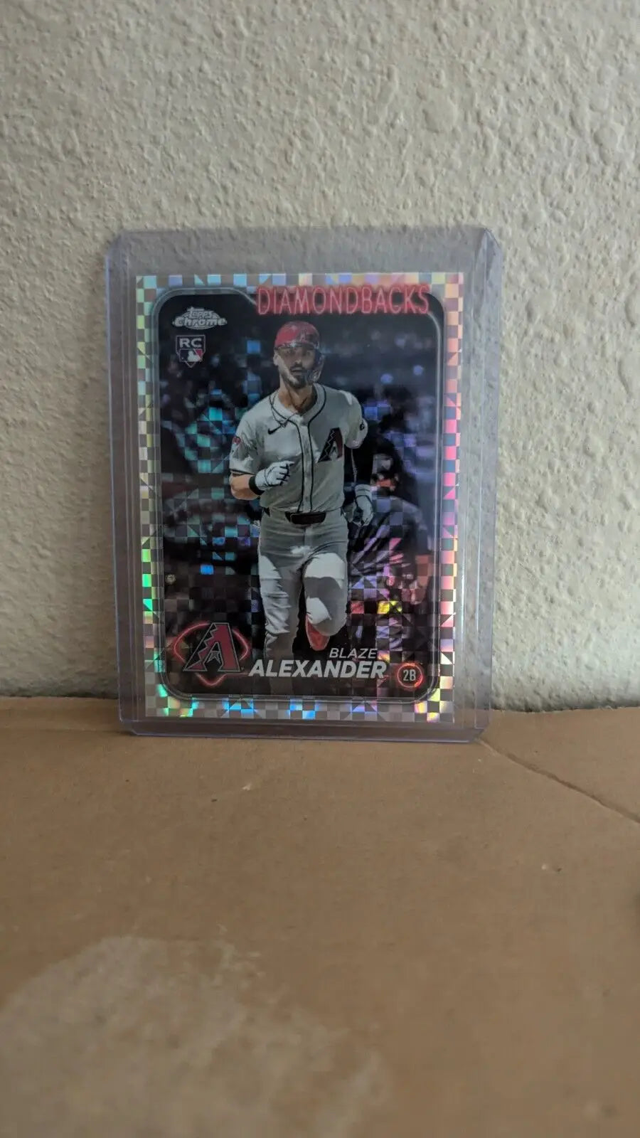 Blaze Alexander 2024 Topps Chrome Update USC53 X-Fractor Diamondbacks trading card