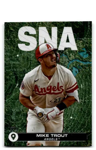 Mike Trout baseball card, 2024 Topps City to City #CTC-2, original gloss finish