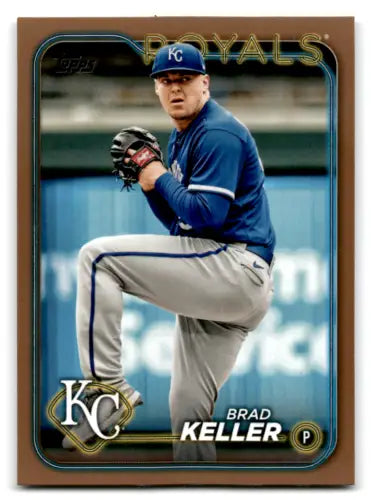 2024 Topps Gold #140 Brad Keller baseball card with original gloss, NM-MT condition