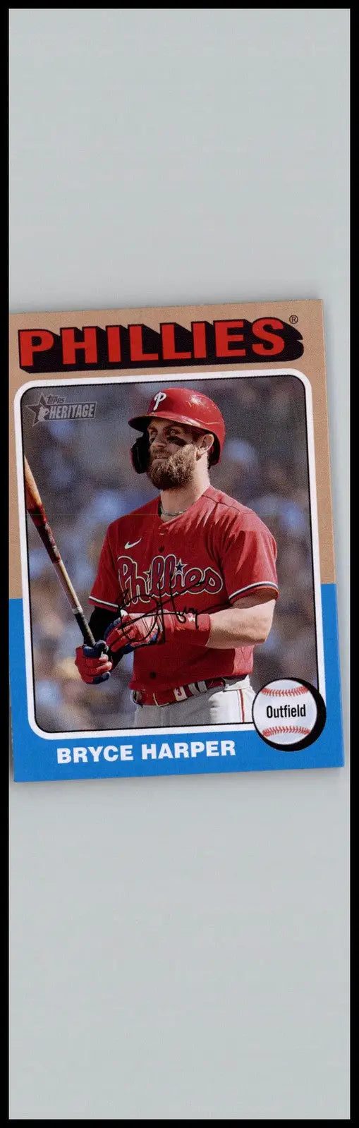 2024 Topps Heritage #405 Bryce Harper trading card from the Philadelphia Phillies collection