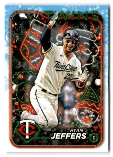 2024 Topps Holiday H34 Ryan Jeffers baseball card with original gloss for collectors