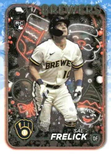 2024 Topps Holiday H35 Sal Frelick NM-MT RC Rookie Baseball Card with original gloss