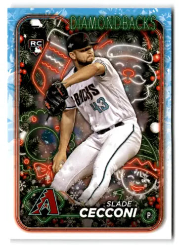 2024 Topps Holiday H39 Slade Cecconi NM-MT RC Baseball Card with Original Gloss