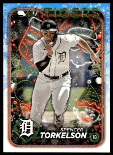 2024 Topps Holiday H48 Spencer Torkelson baseball card with original gloss finish