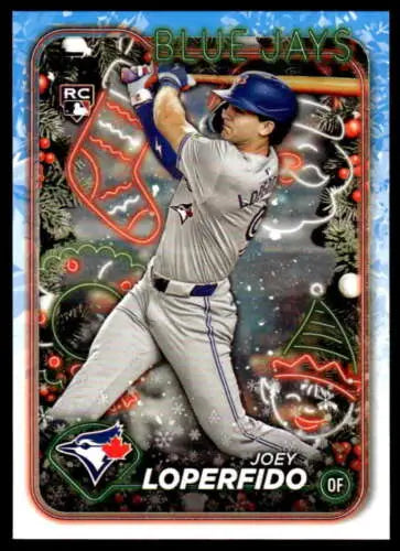 2024 Topps Holiday H71 Joey Loperfido Rookie Blue Jays original gloss baseball card