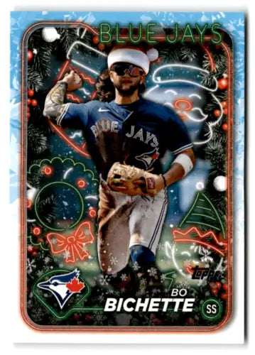 Bo Bichette 2024 Topps Holiday Image Variation baseball card with original gloss finish