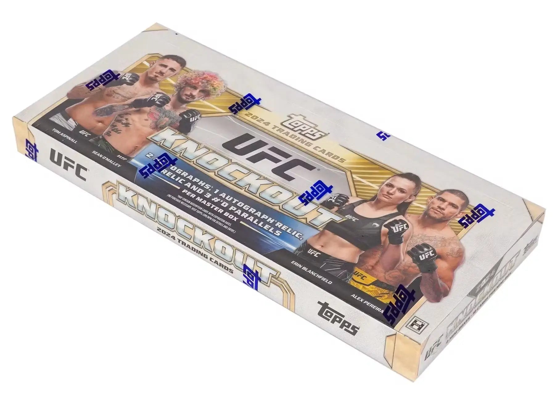 Sealed 2020 Topps UFC trading cards in 2024 Topps Knockout UFC Hobby Box with limited blue packs