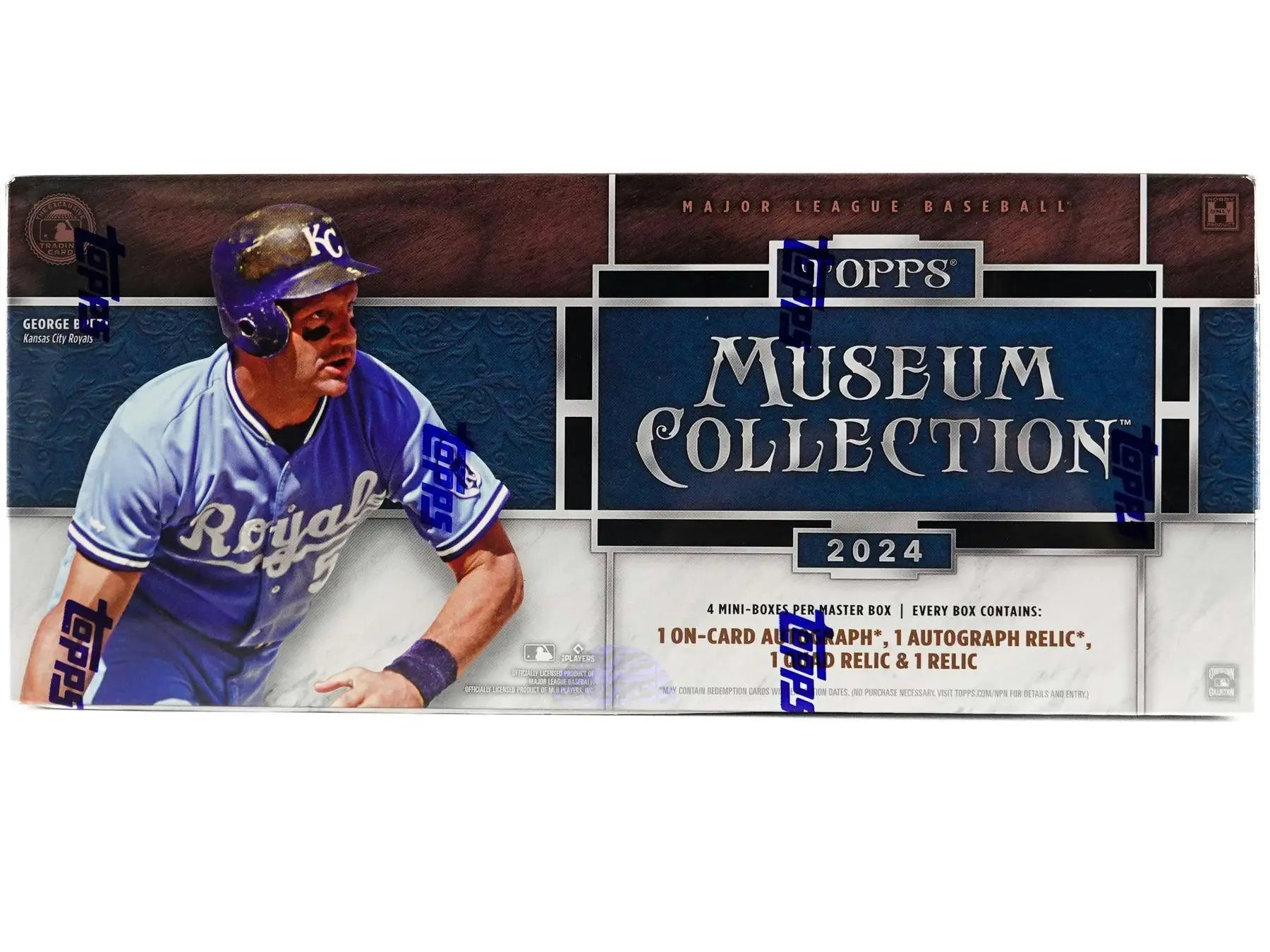 2024 Topps Museum Collection Baseball Hobby Box with Kansas City Royals player and blue foil