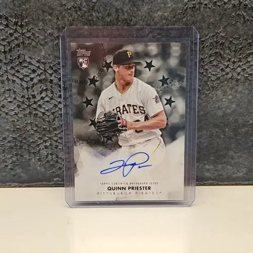 Quinn Priester autographed baseball card from 2024 Topps Series 2 Baseball Stars Autograph