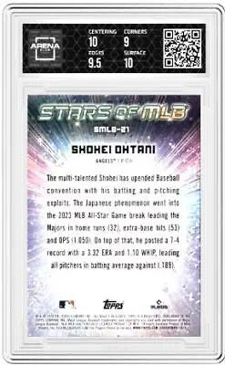 Graded Topps Shohei Ohtani #SMLB-21 Stars of MLB Baseball card 9.5 for collectors