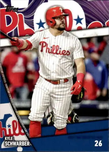 Kyle Schwarber baseball card from 2024 Topps Significant Statistics original gloss NM-MT