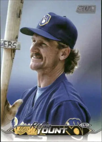 Robin Yount baseball card from 2024 Topps Stadium Club with original gloss finish