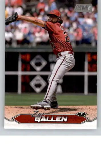 Zac Gallen 2024 Topps Stadium Club baseball card with original gloss for Diamondbacks fans