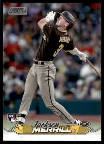 Jackson Merrill baseball card 2024 Topps Stadium Club NM-MT RC Rookie Padres original gloss