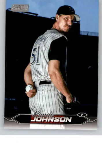 Randy Johnson baseball card from 2024 Topps Stadium Club with original gloss finish