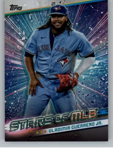 Vladimir Guerrero Jr. baseball card from 2024 Topps Stars with original gloss finish