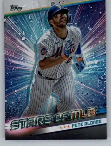 Pete Alonso 2024 Topps Stars of MLB card with original gloss, Mets ID:68700