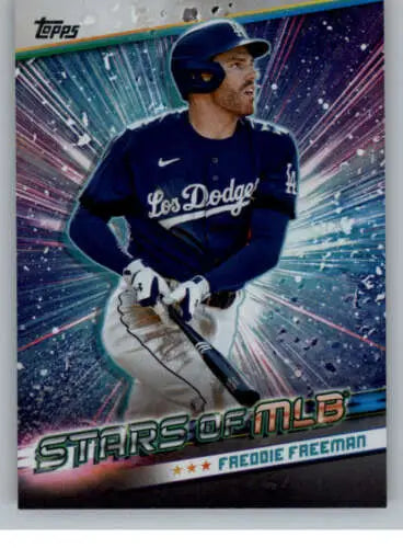 2024 Topps Stars of MLB card featuring Freddie Freeman in Dodgers original gloss design