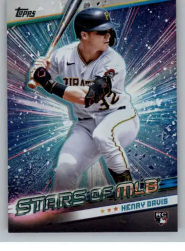 Henry Davis baseball card from 2024 Topps Stars with original gloss, NM-MT condition