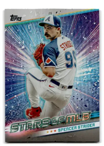 Spencer Strider baseball card from 2024 Topps Stars with original gloss finish