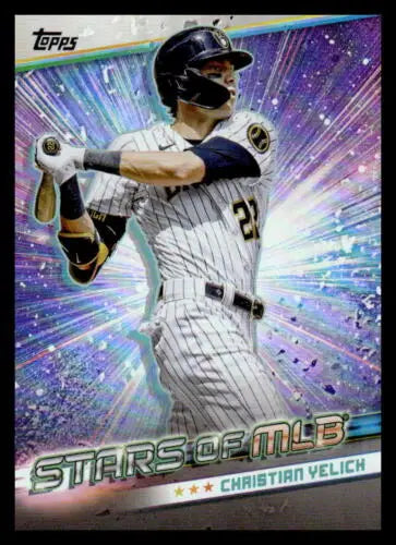 2024 Topps Stars of MLB Christian Yelich baseball card with original gloss finish