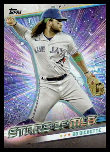 2024 Topps Stars of MLB #SMLB-46 Bo Bichette baseball card original gloss Blue Jays