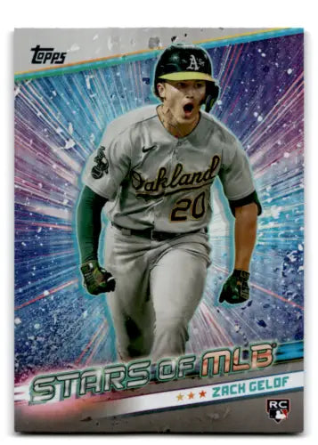 Zack Gelof baseball card from 2024 Topps Stars of MLB featuring original gloss finish