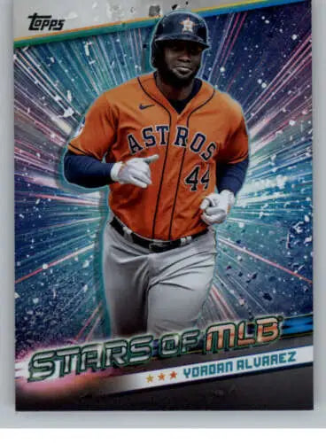 Yordan Alvarez baseball card from 2024 Topps Stars of MLB with original gloss finish