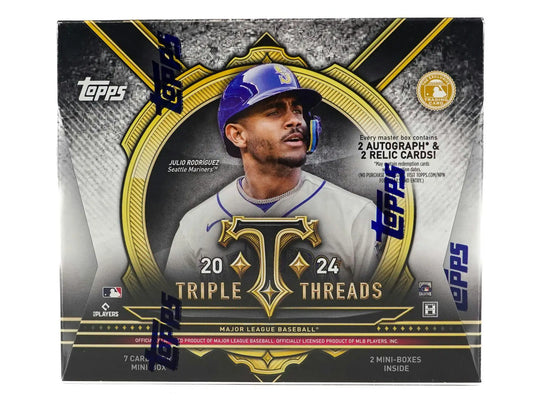 2024 Topps Triple Threads Baseball Hobby Box with Dodgers player, including relic cards