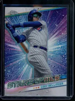 Cody Bellinger baseball card from 2024 Topps Update Chrome Stars of MLB collection