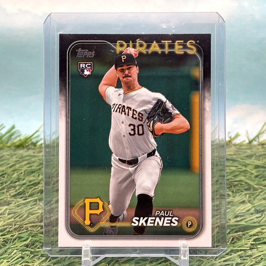 Paul Skenes baseball card from 2024 Topps Update Rookie #US100 Pirates True Rookie RC