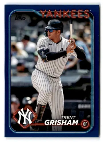 Trent Grisham baseball card from 2024 Topps Update Royal Blue NM-MT Yankees ID:74688