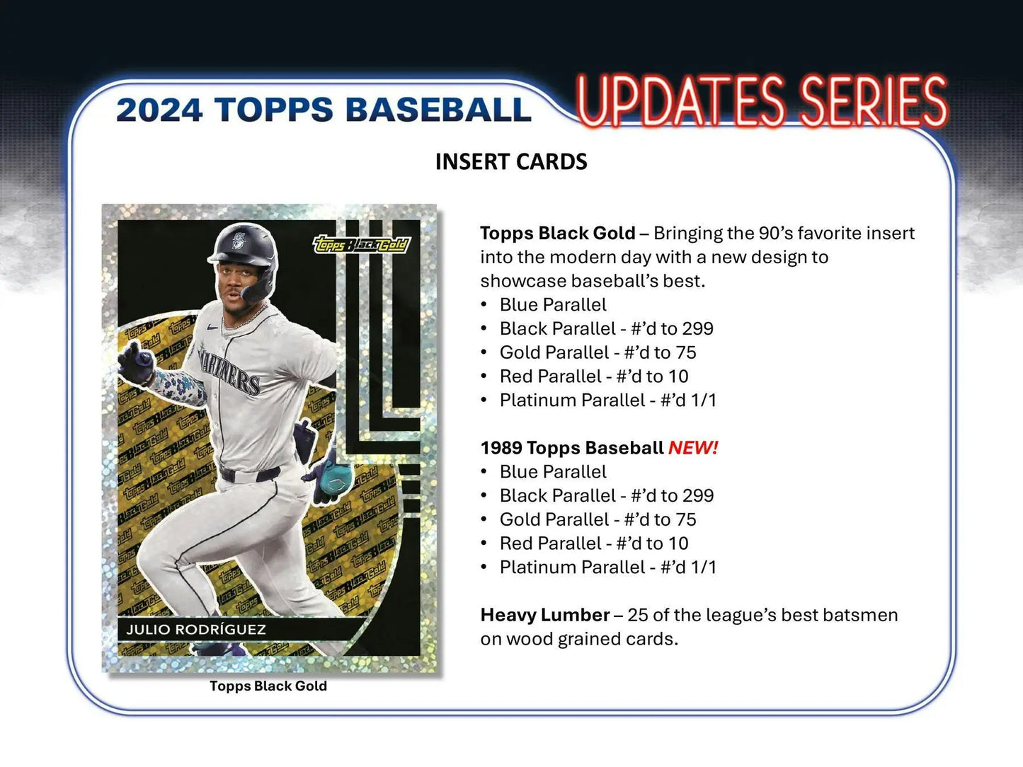 2024 Topps Update Series Baseball Blaster Box featuring Mariners player in blue parallel uniform