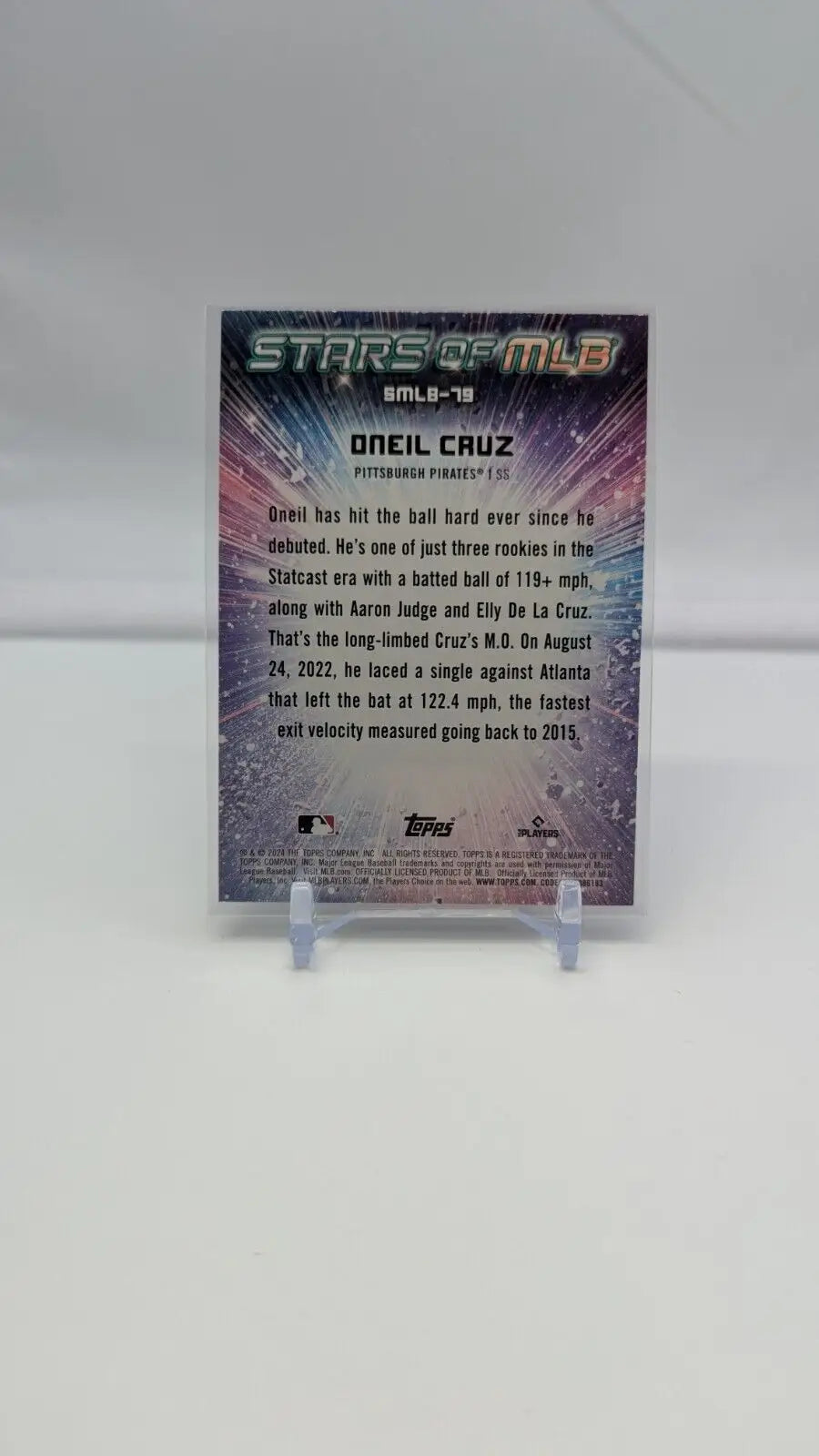 O’Neil Cruz baseball card from 2024 Topps Update Series Stars of MLB SMLB-79