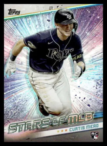 Curtis Mead baseball card from 2024 Topps Update Stars with original gloss, Rays