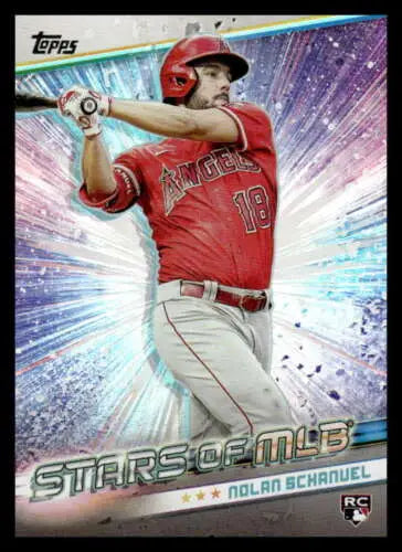 Nolan Schanuel baseball card from Topps Update Stars featuring original gloss design