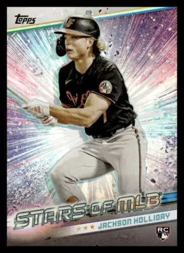 Jackson Holliday baseball card from 2024 Topps Update Stars with original gloss finish