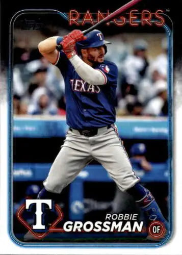 Robbie Grossman baseball card from 2024 Topps Update US11 featuring original gloss finish