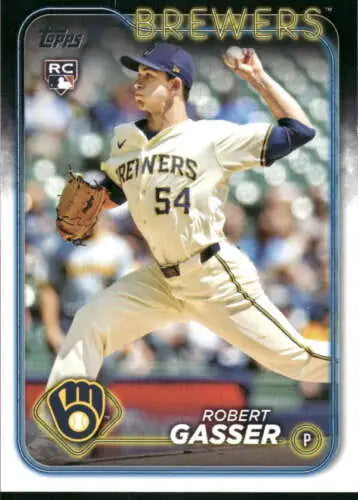 2024 Topps Update US119 Robert Gasser NM-MT RC baseball card original gloss Brewers